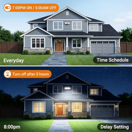 32W Smart Flood Lights Outdoor (Black)