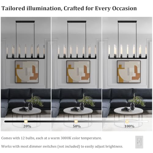 Black Farmhouse Dining Room Chandelier