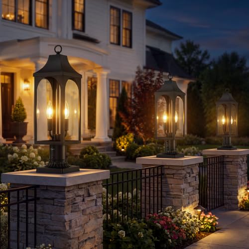 21.37 Inch Dusk to Dawn Outdoor Post Light