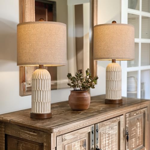 22" Bedside Table Lamps Set of 2 (2 Count)