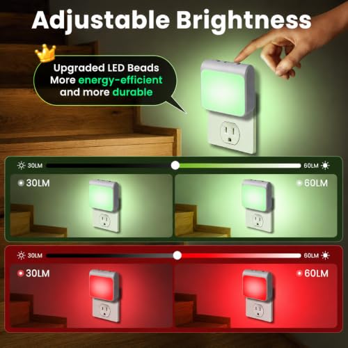 6 Pack Dimmable LED Night Lights Plug into Wall (6 Count)