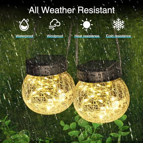 Solar Lanterns Outdoor Waterproof 6 Pack (6 Count)