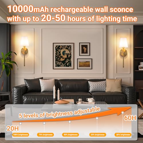 Battery Operated Wall Sconce