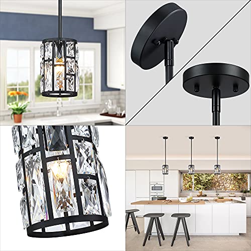 Modern Crystal Pendant Light Fixture 2 (2 Count)