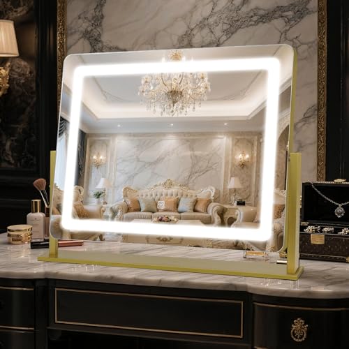 Vanity Mirror with Lights 22"×17"