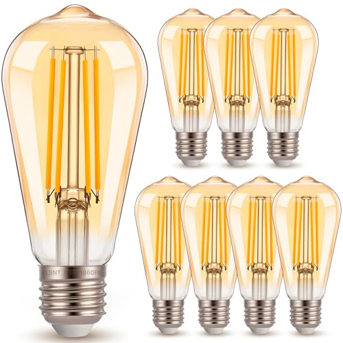 ST19 Dusk to Dawn LED Edison Bulb (8 Count)