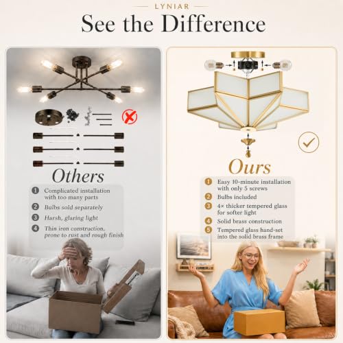 Star Shaped Ceiling Light Fixture