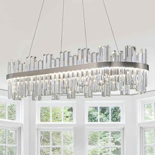 Nickel Led Modern Crystal Chandelier
