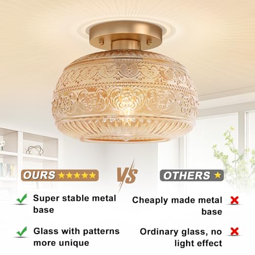 9" Small Flush Mount Ceiling Light for Dinning Room