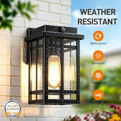 2 Packs Dusk to Dawn Outdoor Wall Lighting 9.76'' (2 Count)