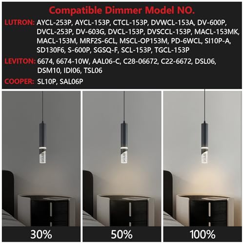 Modern Dimmable Led Pendant Lights Kitchen Island (2 Count)