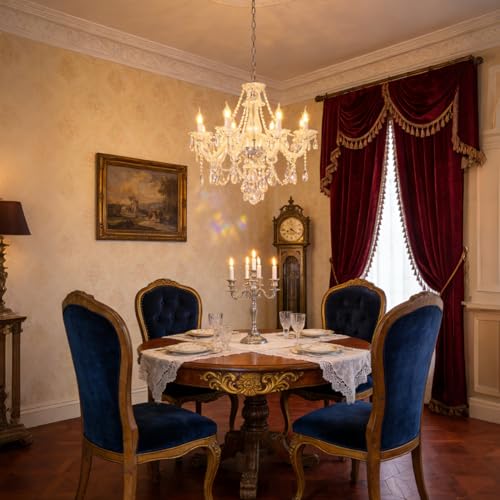 Contemporary Clear Crystal Chandelier