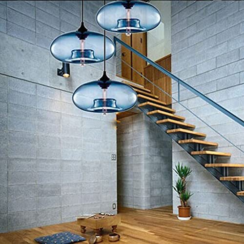 Industrial Pendant Light Shade of Onion Vintage Chandelier E26 Pendant Lighting for Kitchen Island Colorful Glass Cage