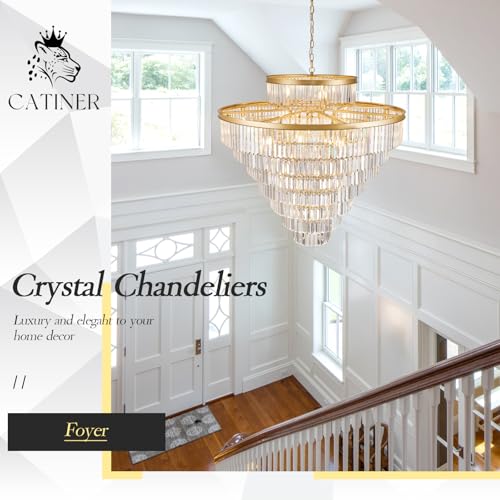 43.3" Large Crystal Chandelier