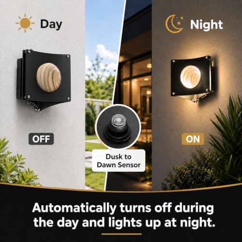 Dusk to Dawn Outdoor Wall Light (Globe(with Photocel))