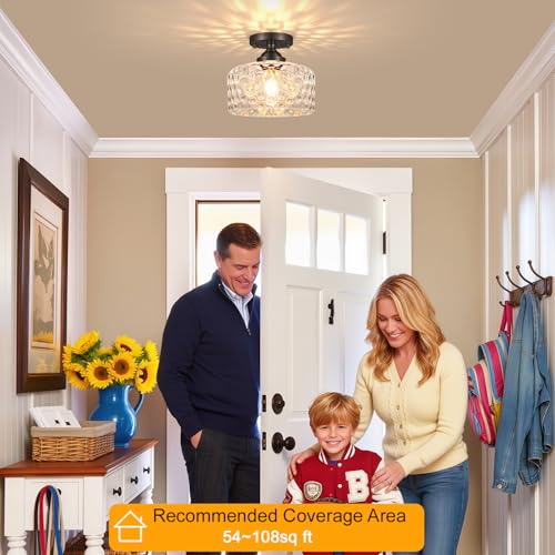 Small Semi Flush Mount Ceiling Light Fixture
