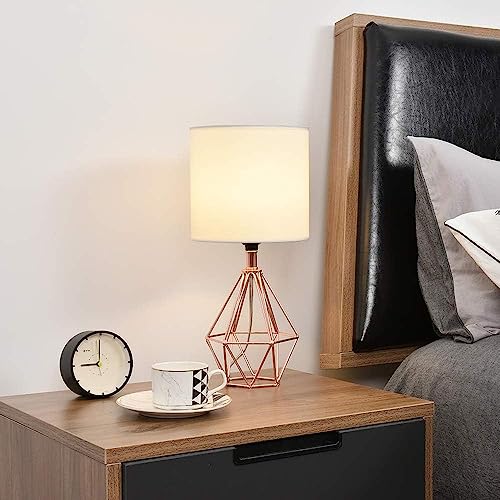Rose Gold Bedside Table Lamp