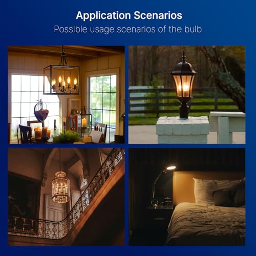 LED Candelabra Light Bulbs 40W Equivalent (12 Count)