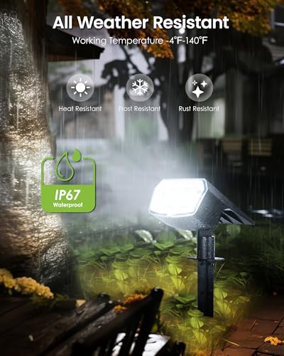 Solar Spot Lights Outdoor Waterproof (10 Count)