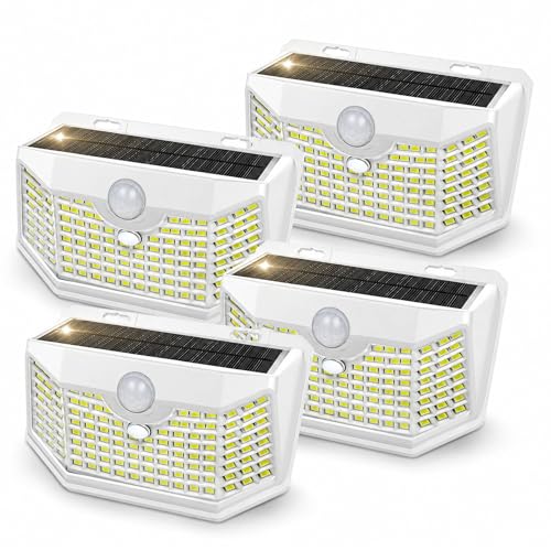 120 LED Outdoor Solar Lights with Motion Sensor (4 Count)