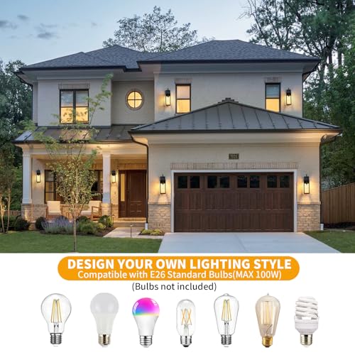 18'' Large Outdoor Wall Lights 2 Packs (2 Count)