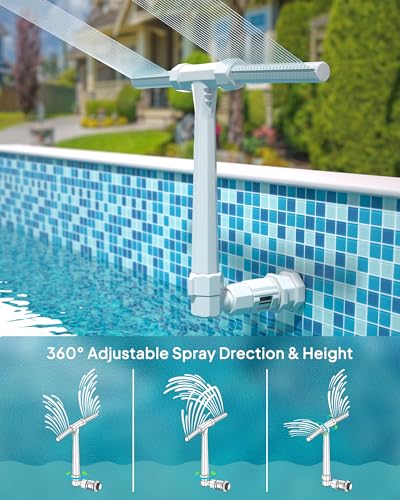 Dual Spray Pool Fountain for Above Ground and Inground