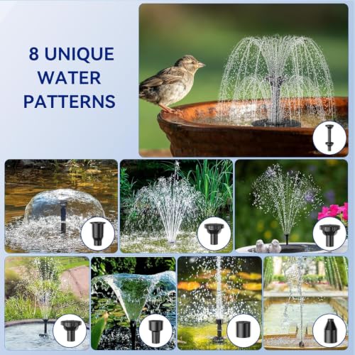 Solar Fountain Pump for Bird Bath