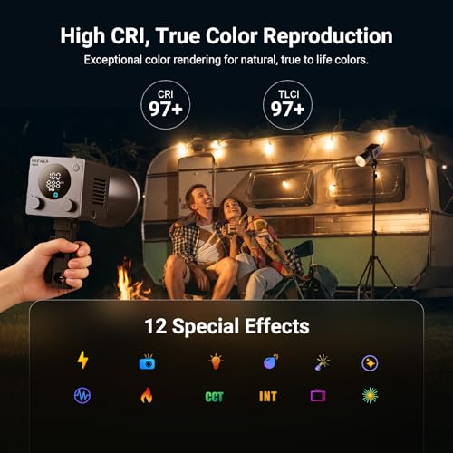 60W Mini LED Video Light with 50Wh Battery