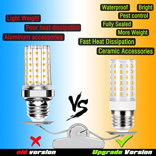 E26 100 Watt Equivalent LED Candelabra Corn Bulbs (4 Count)