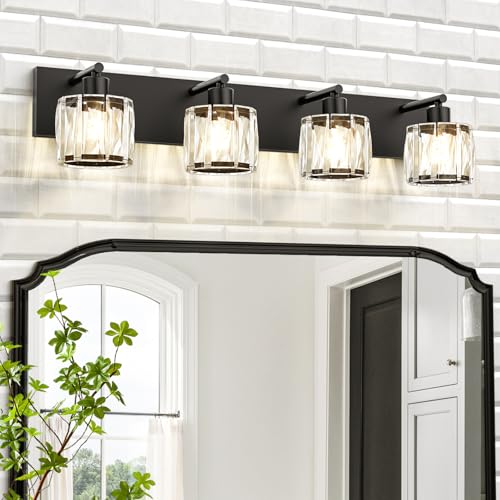 Crystal Vanity Lights for Bathrooms (4 Count)