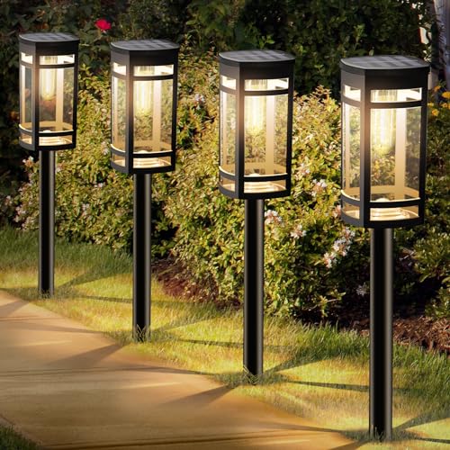 12 Pack Solar Pathway Lights Outdoor Waterproof (12 Count)