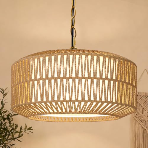 9" 52" Height Adjustable Farmhouse Chandelier Light Fixture