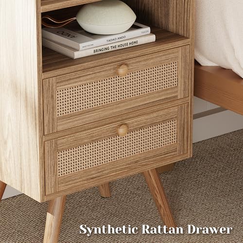 Night Stand with Charger Station (2 Count)