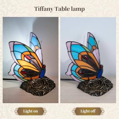 Tiffany Style Butterfly Lamp