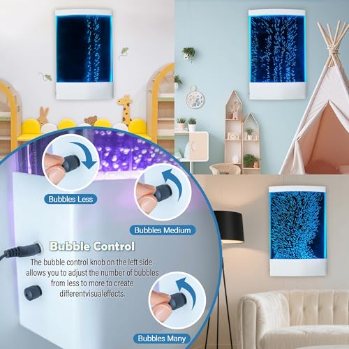 Sensory LED Colorful Bubble Curved Wall