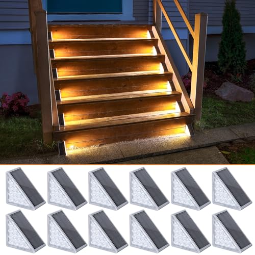 Solar Step Lights 12 Pack (12 Count)