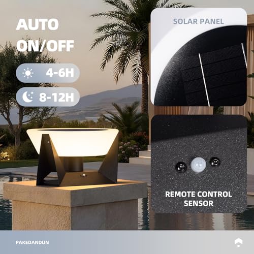 15" Solar Post Lights Outdoor