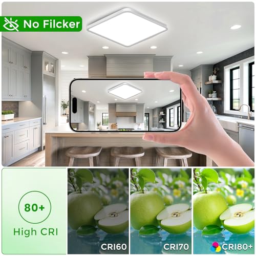 15.7Inch 32W Square LED Ceiling Light Fixtures Flush Mount