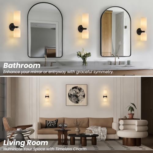 Mid Century Bathroom Wall Sconce (2 Count)