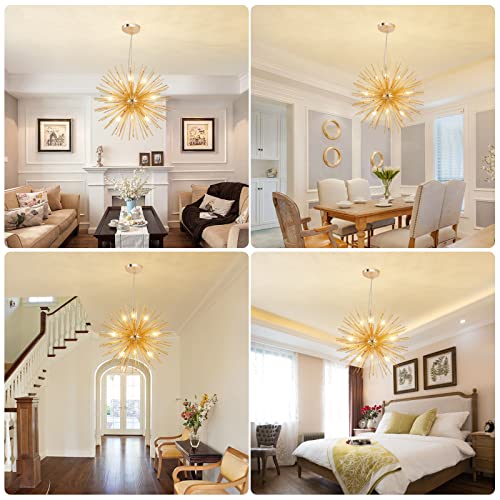 Modern Gold Sputnik Chandeliers