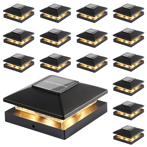 Solar Post Cap Lights Outdoor 16 (16 Count)