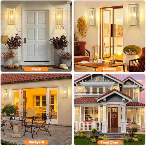 19 Inch Gold Outdoor Wall Light Fixtures