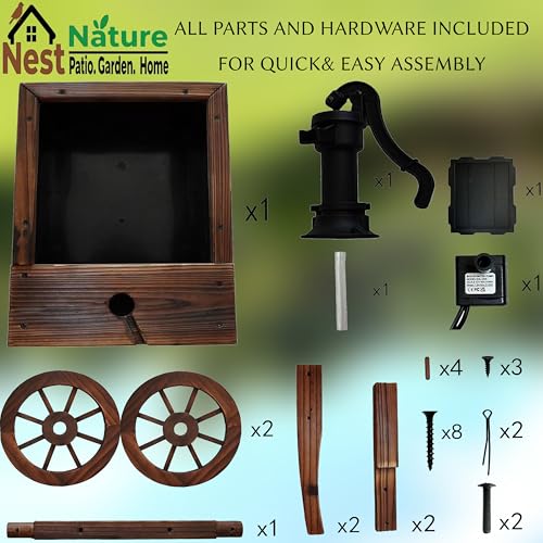 NestNature Solar Water Fountain
