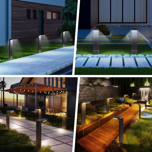 Solar Pathway Lights Outdoor Warm (4 Count)