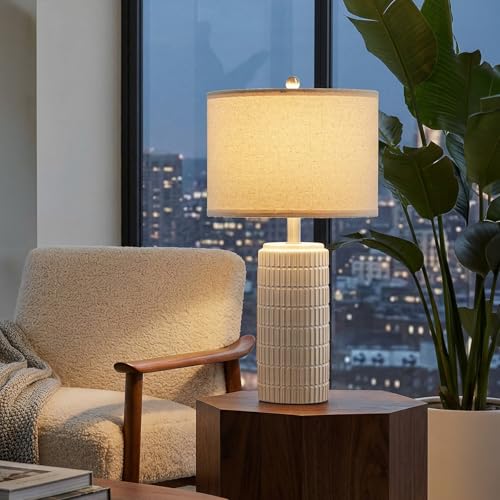 23’’ Dimmable Table Lamps Set of 2 with Remote for Living Room
