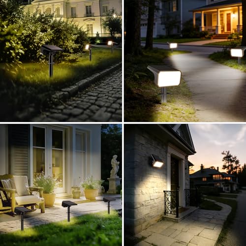 10 Pack Solar Spot Lights Outdoor Waterproof IP67 (10 Count)