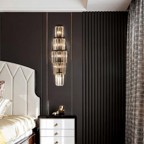 29.5 inch Modern Wall Sconce Crystal Vanity Wall Sconce Lighting 5