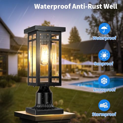 14'' Outdoor Solar Post Light