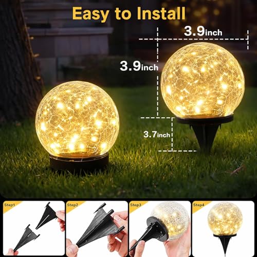 Solar Garden Lights Outdoor Waterproof (6 Count)