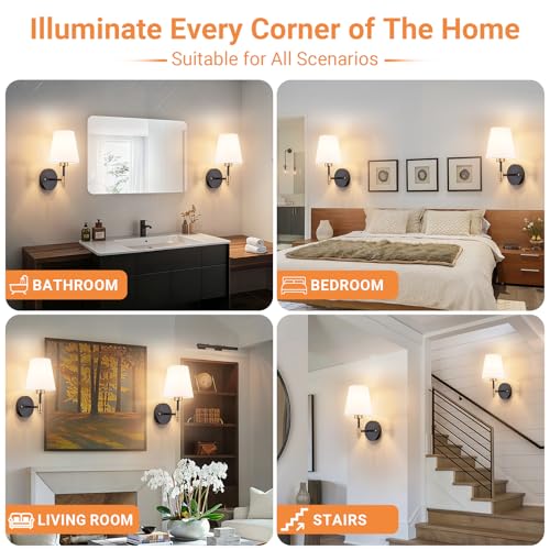 Peel and Stick Wall Sconces (2 Count)